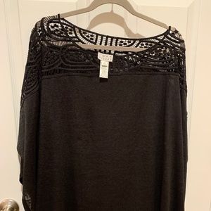 Joan Rivers lightweight poncho top